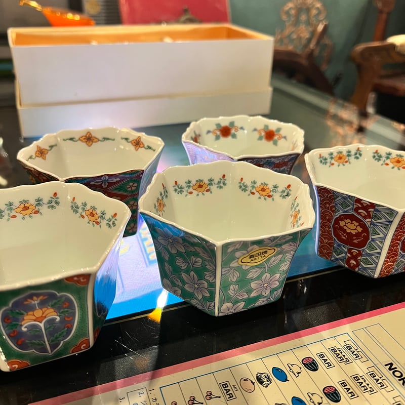 有田焼 六角小鉢5点セット | アンティーク家具と喫茶キャバレーの