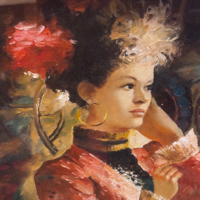 アンティーク絵画 油彩画 盧桄 呂光 女性像 | アンティーク家具 アンティーク絵画 油彩画 盧桄 呂光 女性像 | アンティーク家具