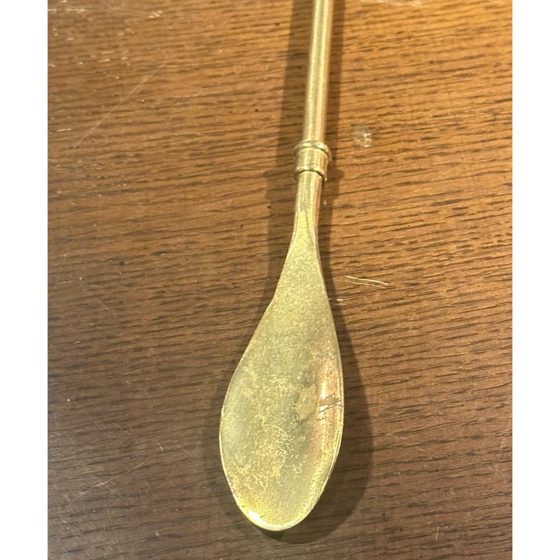 アンティーク 真鍮 靴べら | アンティーク家具と喫茶キャバレーの