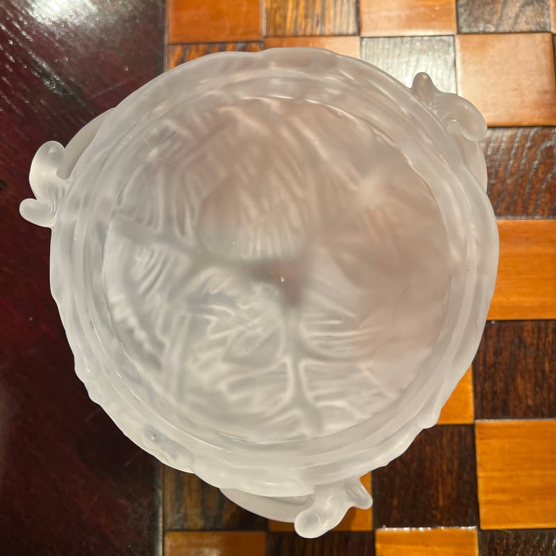 硝子小物入れ「鳥」 ガラス細工 シマエナガ小物入れ ミニチュア 雑貨
