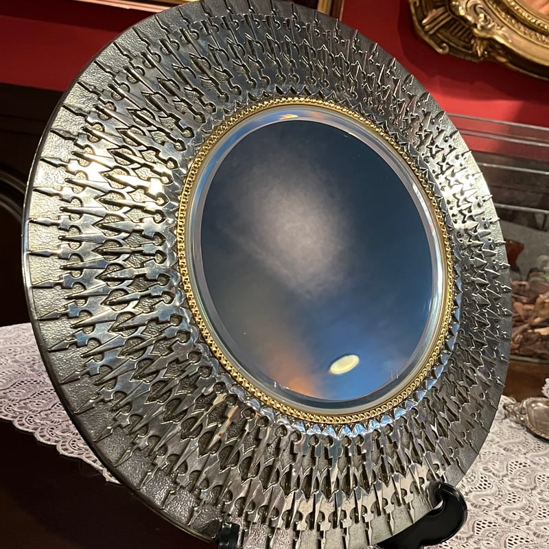 60年代ヴィンテージ品　ウォールプレスミラー NOS 【美品2個SET】 60年代ヴィンテージ品ウォールプレスミラー NOS 【美品2個SET】