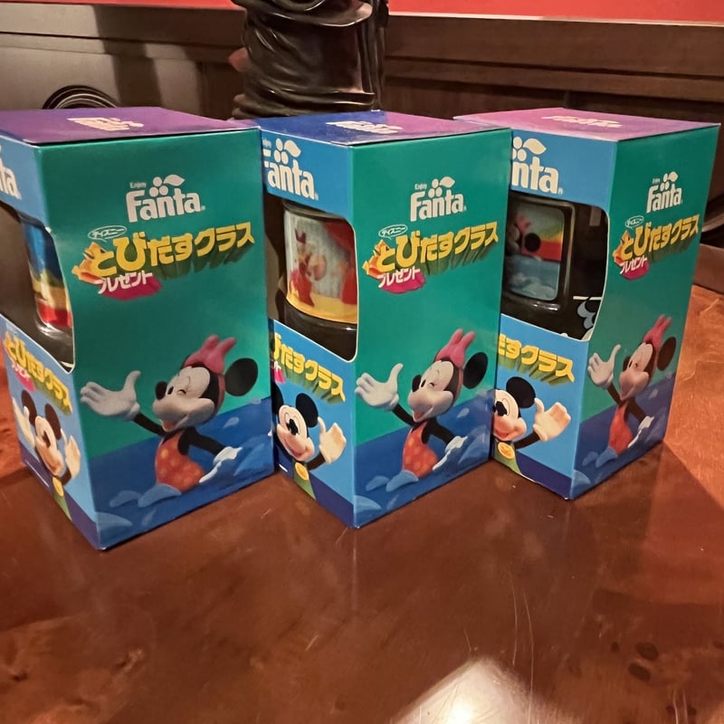 とびだすディズニーグラス 3セット | アンティーク家具と喫茶