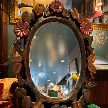 希少 廃盤品 北海道民芸家具 鏡 ミラー 壁掛け鏡 ウォールミラー