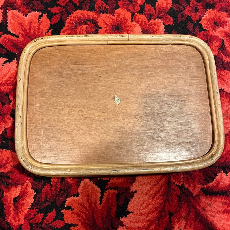 ラタントレイ レトロな籐のお盆 | アンティーク家具と喫茶キャバレーの