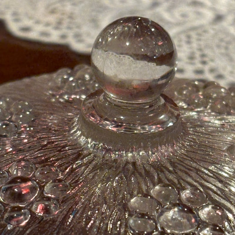 レトロ アデリア 貝殻 クリスタル 灰皿2個セット 昭和レトロ/アデリア