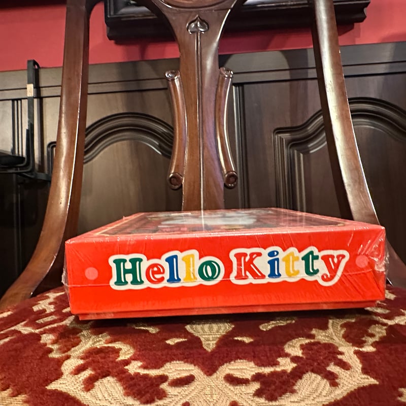 【希少】ハローキティ　　籐カゴ　レトロ 希少品☆ハローキティ藤風カゴ小物入れ収納 限定編みかご 収納