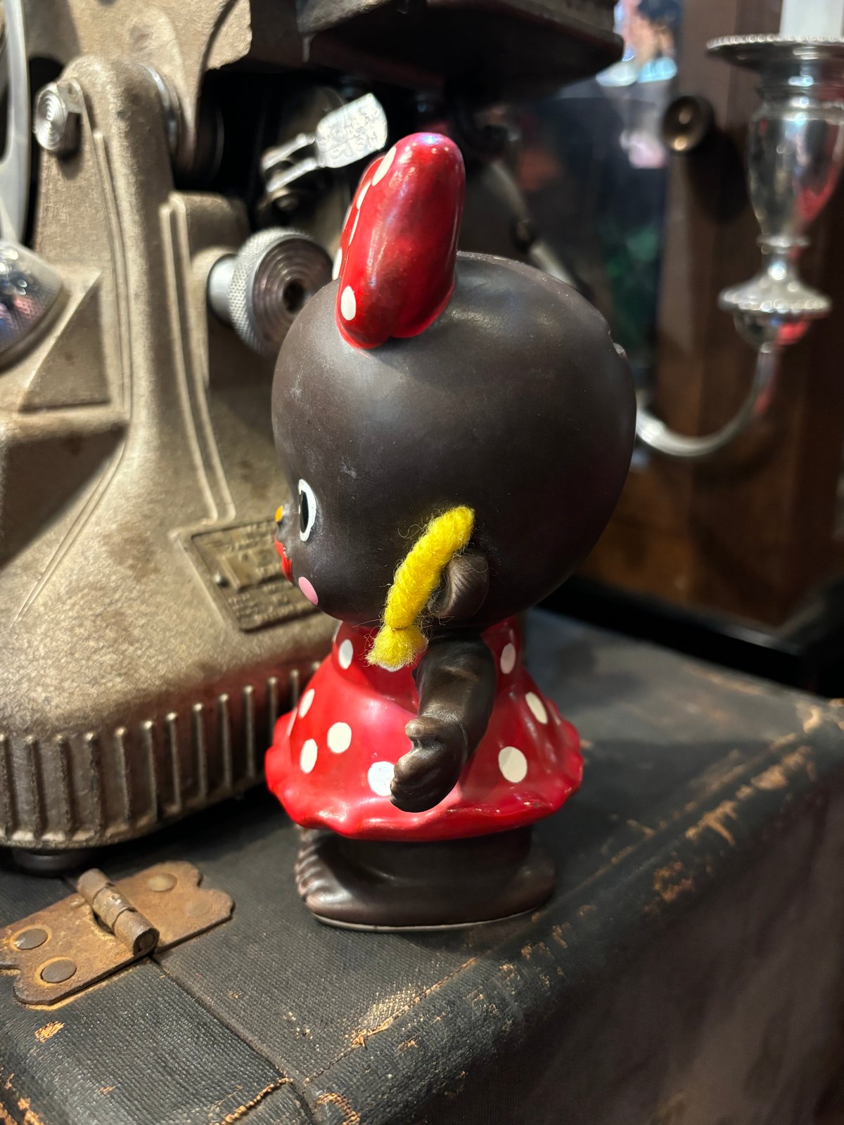 内藤ルネ くろんぼ(女の子)貯金箱 | アンティーク家具と喫茶