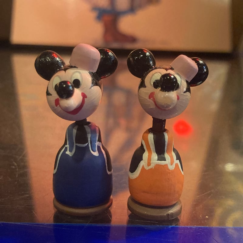 ディズニー 木製こけし 4点セット | アンティーク家具と喫茶キャバレー