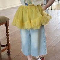 重ね着チュールスカート