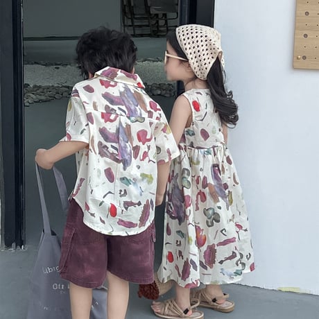 水彩ワンピース