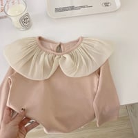 襟付きロングＴシャツ