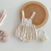 baby花柄サロペット