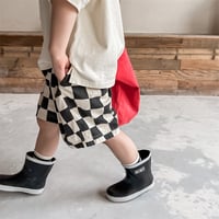 ブロックチェックハーフパンツ