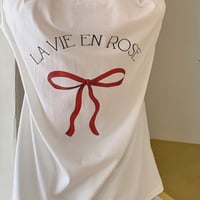 (ladys)リボンTシャツ