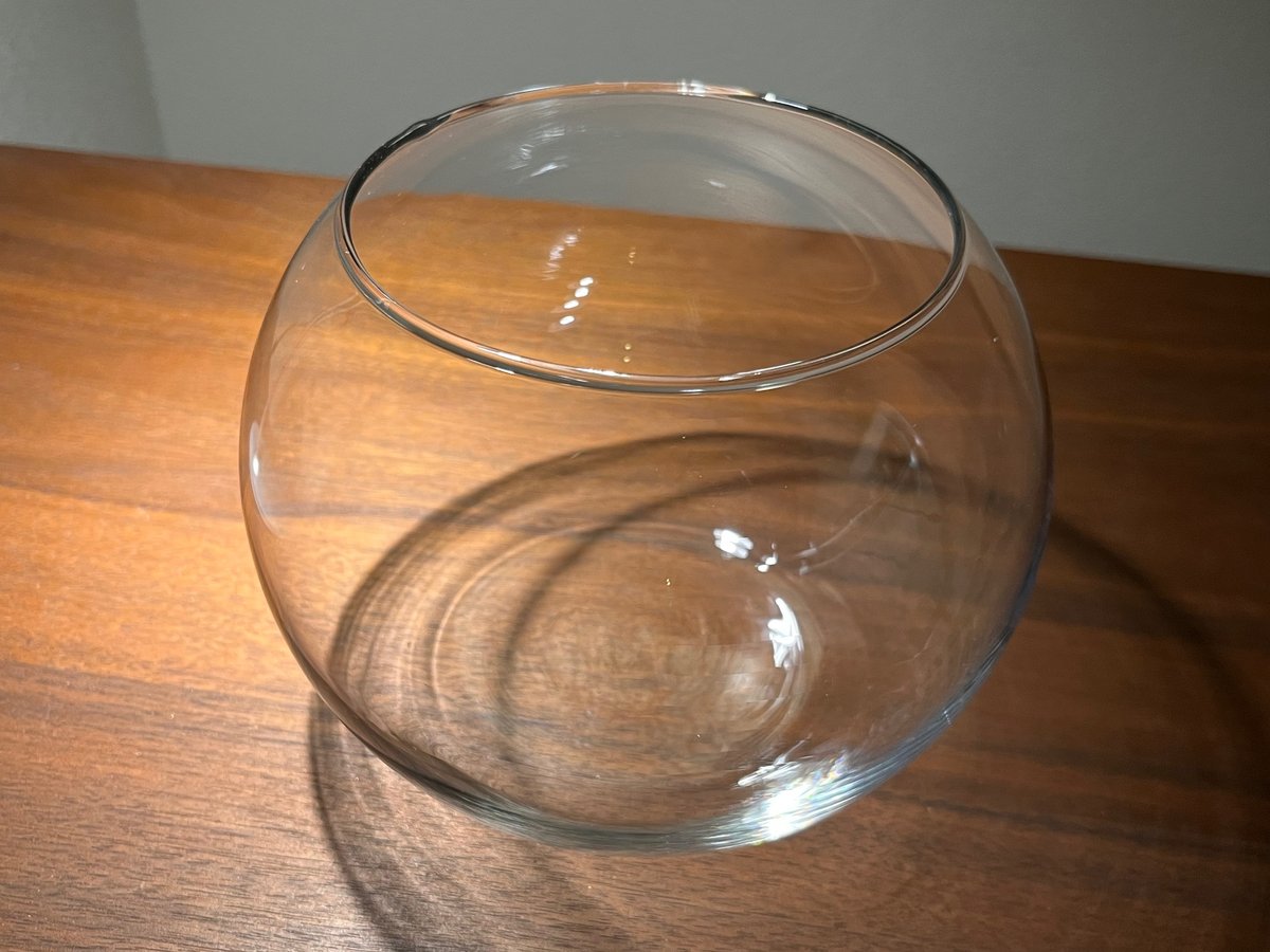 ボール型ガラス容器（Mサイズ／15㎝） | 苔えくぼ～こもれびの森から