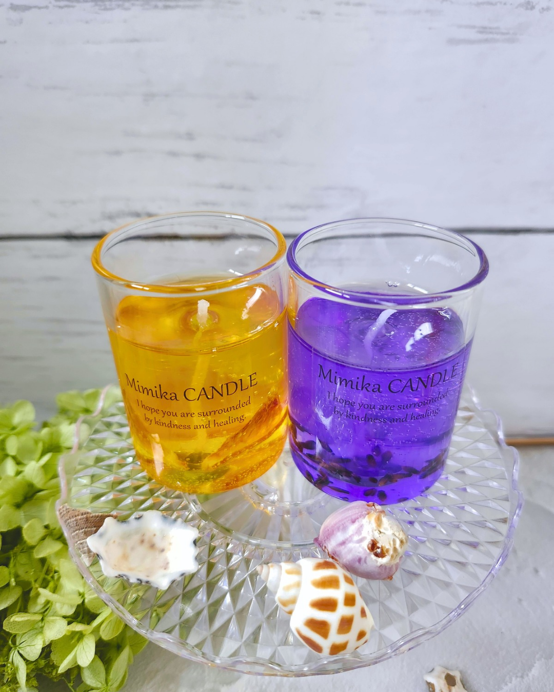 お試しセット ジェルキャンドル Orange&Lavender | Mimika_flower