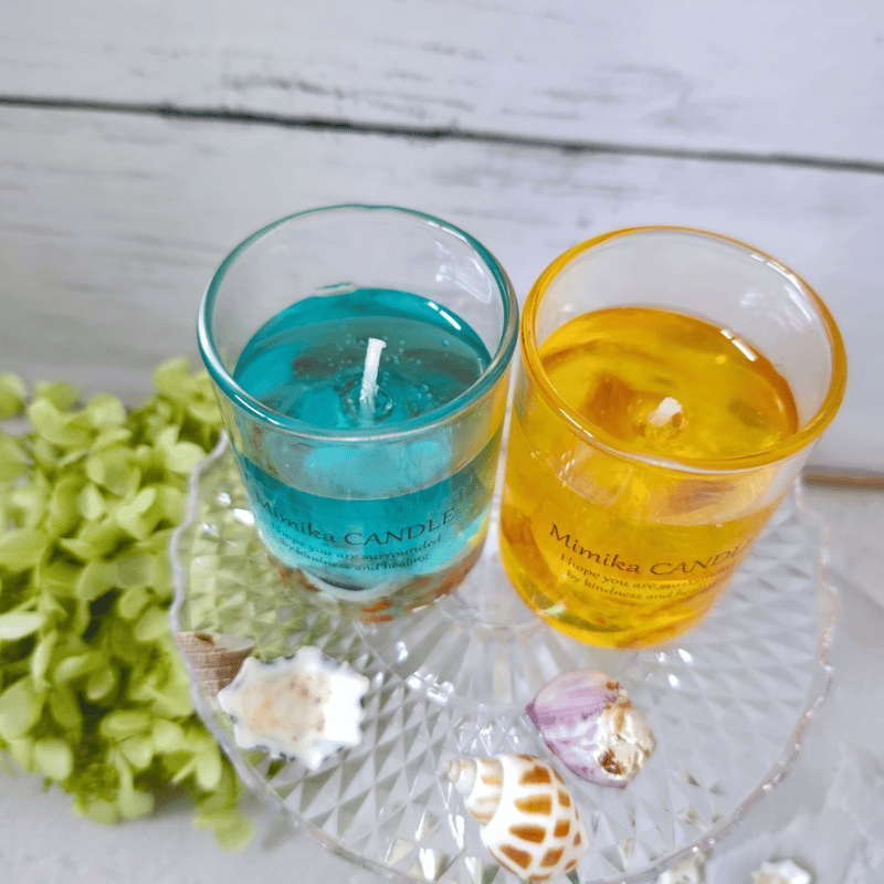 お試しセット ジェルキャンドル Ocean&Orange | Mimika_flower STORE