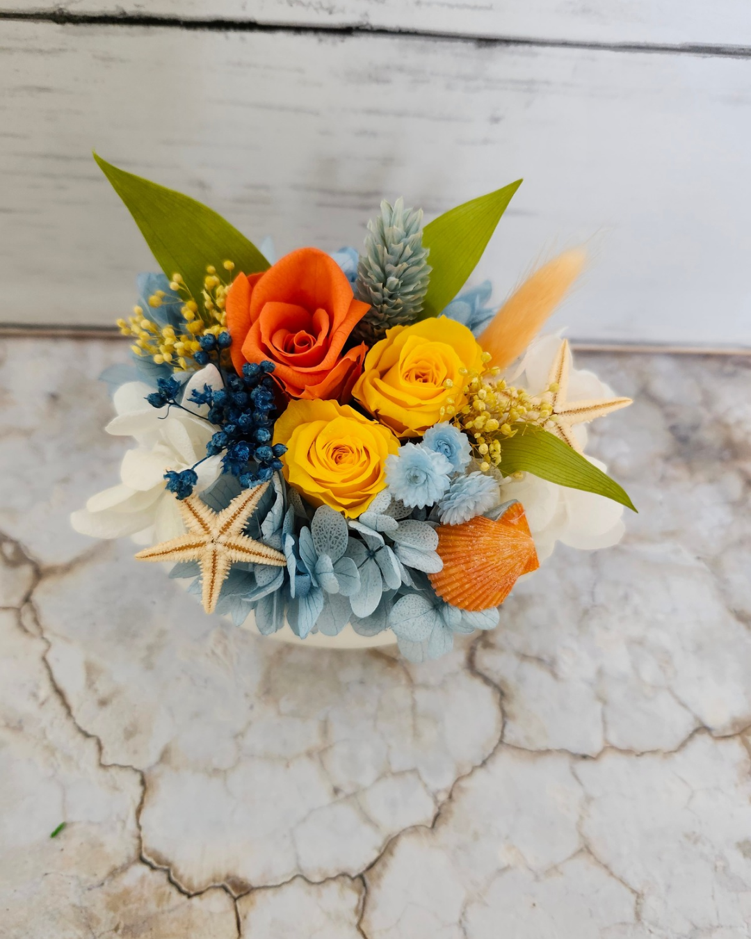 真夏のアレンジプレート飾り 真夏のアレンジプレート飾り