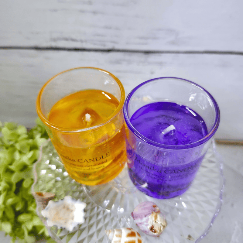 お試しセット ジェルキャンドル Orange&Lavender | Mimika_flower