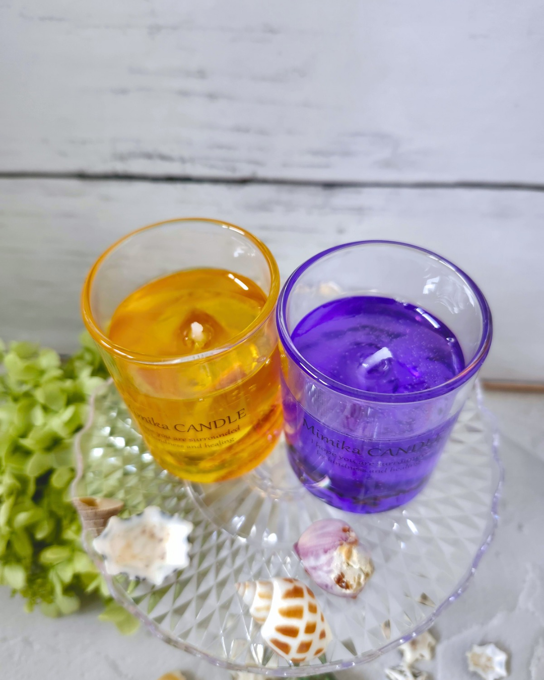お試しセット ジェルキャンドル Orange&Lavender | Mimika_flower