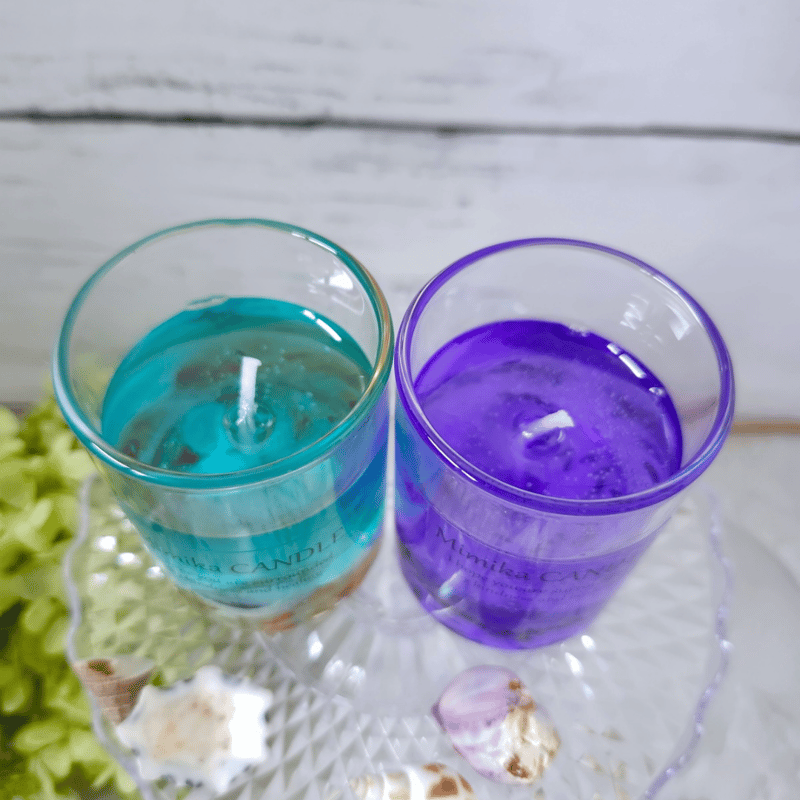 お試しセット ジェルキャンドル Ocean&Lavender | Mimika_flower
