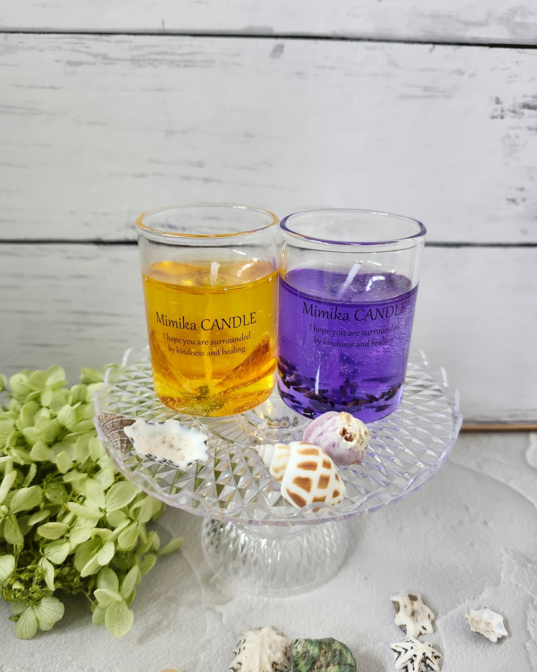 お試しセット ジェルキャンドル Orange&Lavender | Mimika_flower