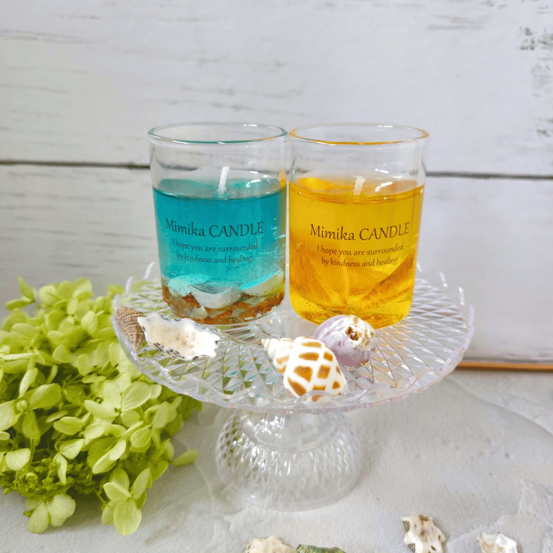 お試しセット ジェルキャンドル Ocean&Orange | Mimika_flower STORE