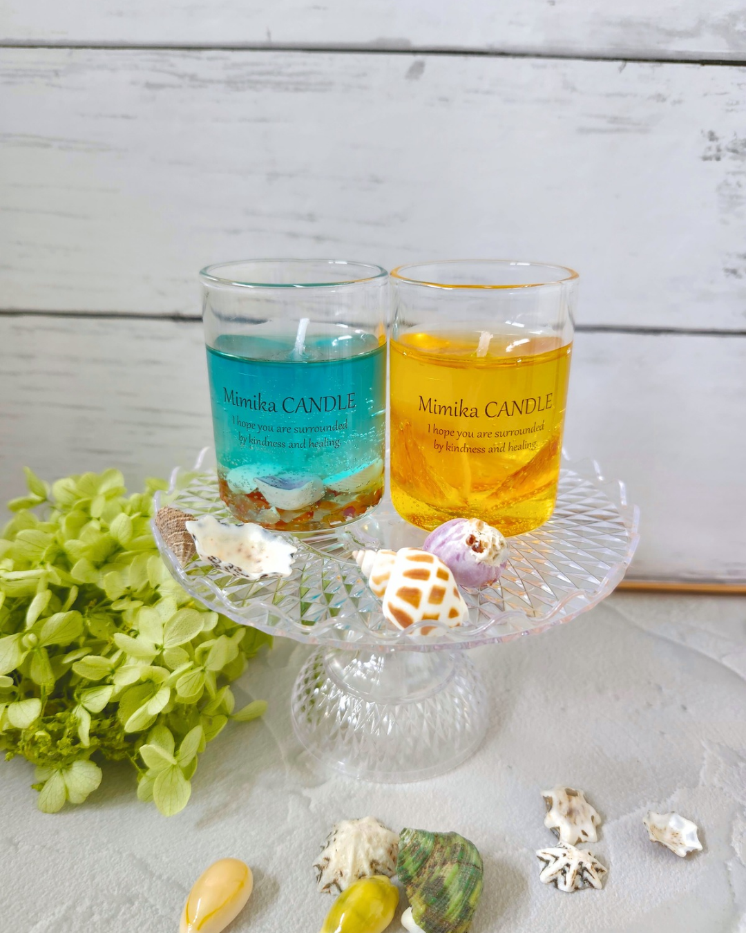 お試しセット ジェルキャンドル Ocean&Orange | Mimika_flower STORE
