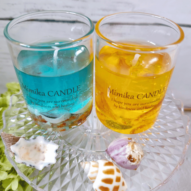 お試しセット ジェルキャンドル Ocean&Orange | Mimika_flower STORE