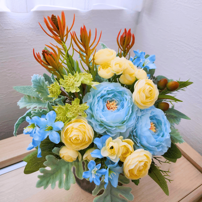 ドライフラワー❇️ラナンキュラス❣️ホワイトブルー系 ドライフラワー❇️ラナンキュラス❣️ホワイトブルー系 ドライ