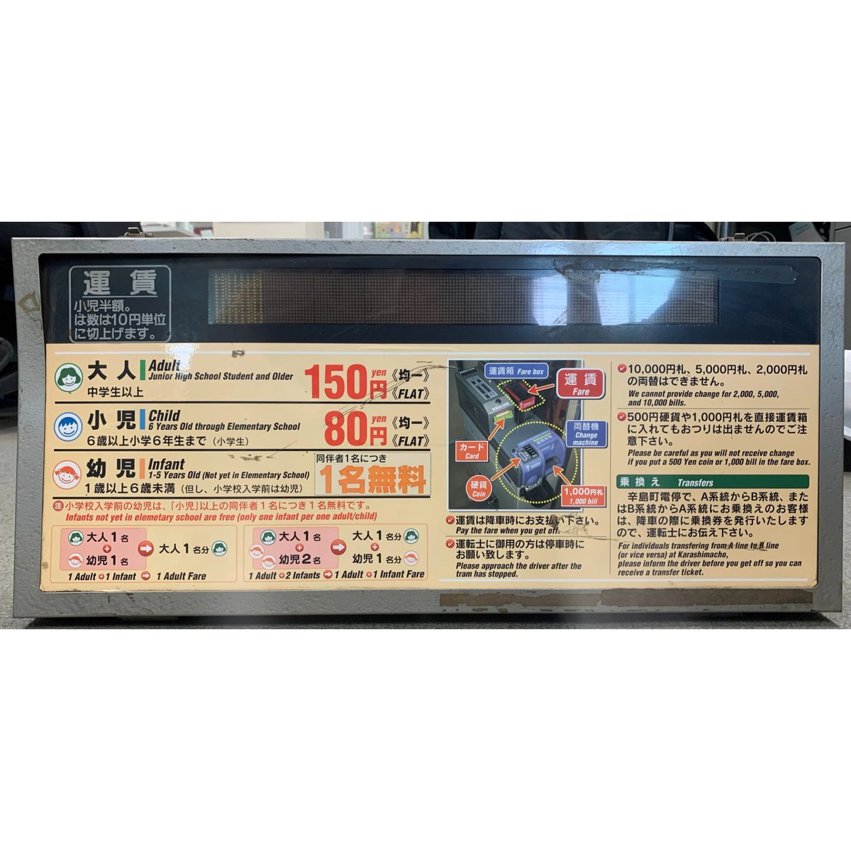 デジタル運賃表示器 | 熊本市交通局オンラインショップ