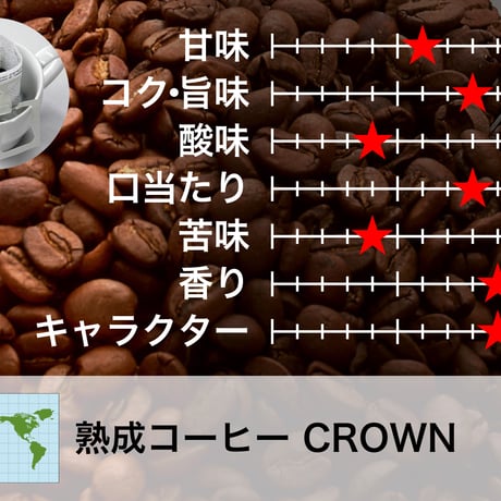 熟成コーヒー CROWN（クラウン） / ドリップオンタイプ