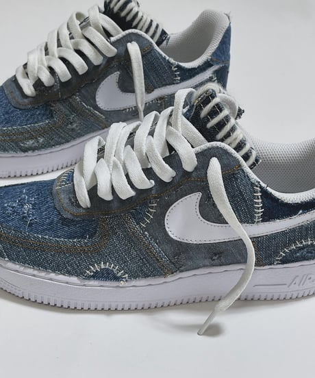 AIR FORCE1  "damaged denim"