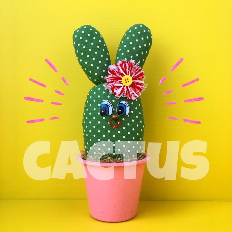 カラフルポップなバニーカクタスちゃん | bigfish toys