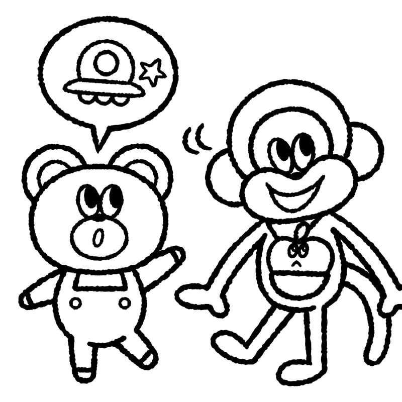 ぬり絵】くまのパプリカ | bigfish TOYS