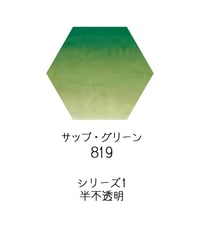 セヌリエ水彩絵具10mlチューブ：819　サップ・グリーン