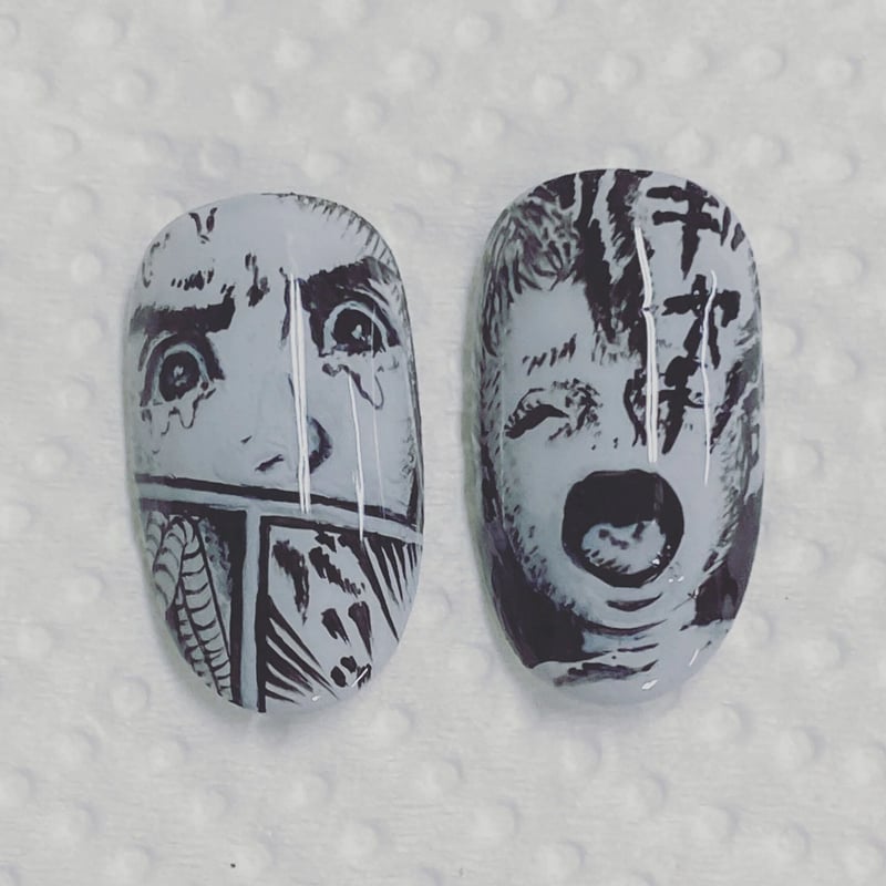 オーダーメイド】キャラクターアート・ネイルチップ2枚セット