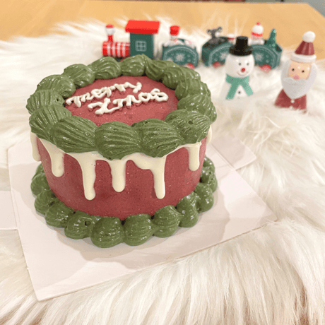 クリスマスケーキ・レッド【配送】