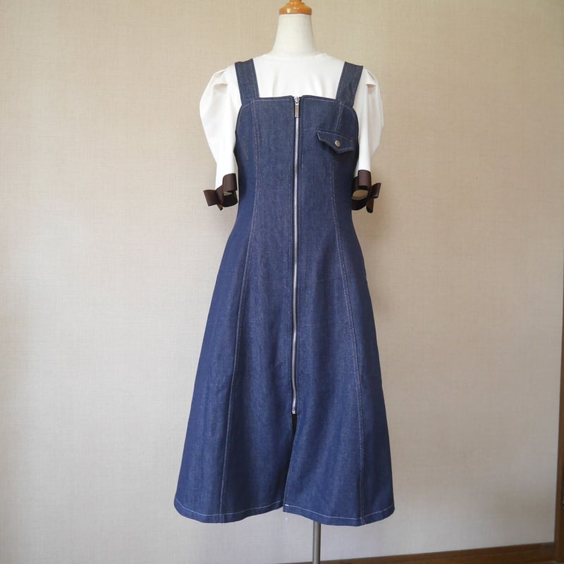 デニムジャンバースカート 送料無料◎〉ジップアップ デニムジャンパースカート | N's BOX