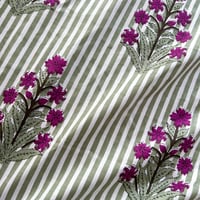 【1.7mカット】green stripe