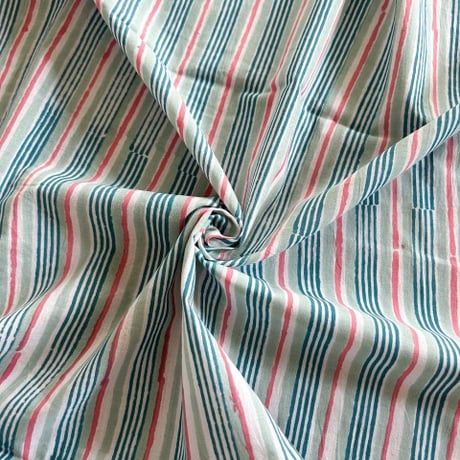 【1.2mカット】pink blue stripe