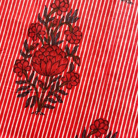 outlet【生地2.5m】red stripe