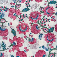 【2mカット】white pink flower