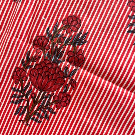 outlet【生地2.5m】red stripe