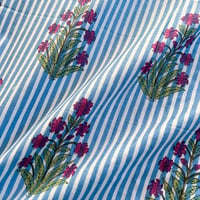 【2.4mカット】blue stripe