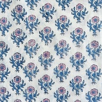 【2mカット】pink blue flower