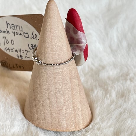 【ハルh-60】いちごリング9号~　赤 (しんちゅう)