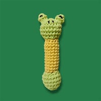 【荒画0165】ペット玩具 カエル 綿のみ