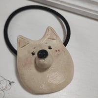 【ハル0302】ポメヘアゴム　白