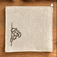 【荒画0349】刺繍コースター